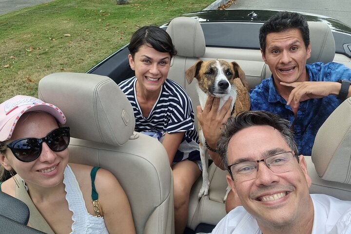 Experience a Family or Romantic Sunset riding a Convertible Car - Image 1