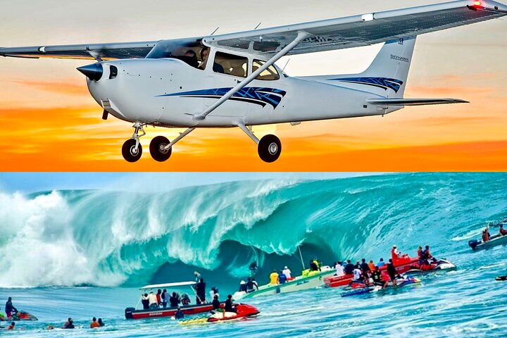 Flight over Moorea, Tour of the island of Tahiti and Taxi Boat (Teahupoo) - Image 1