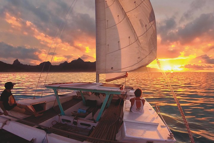 Sunset Cruise : Moorea Sailing on a Catamaran named Taboo - Image 1