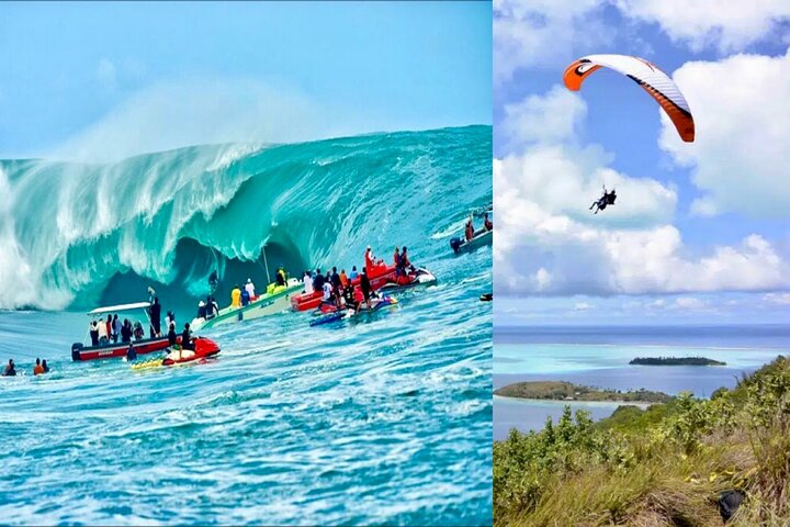 Tour of the island and Peninsula WITH Paragliding and Taxi Boat (Teahupoo) - Image 1