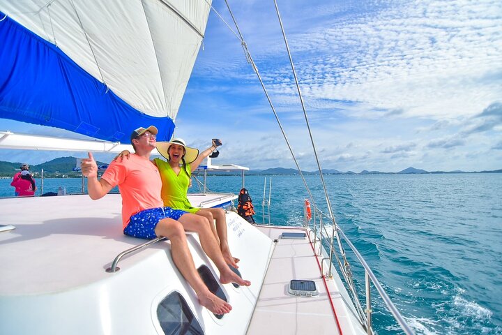 Racha and Coral Islands with Sunset at Promthep Cape by Catamaran Yacht - Image 4