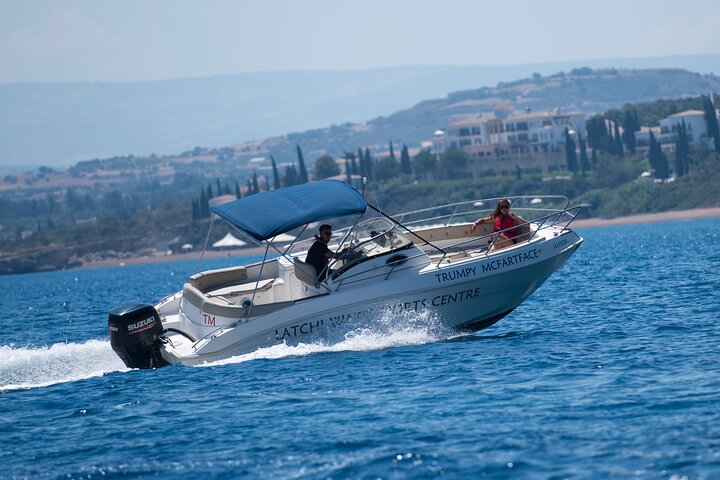 Luxury 250HP Self-Drive Speedboat Rental in Latchi - Image 1