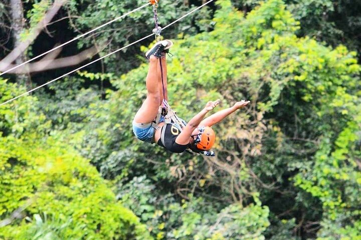 Zipline + 7 waterfalls, private transportation & Lunch included. - Image 2