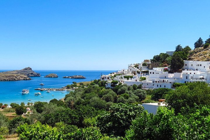 Boat Trip to LINDOS with Swimming Stops at Anthony Quinn's & Tsambika Bays - Image 3