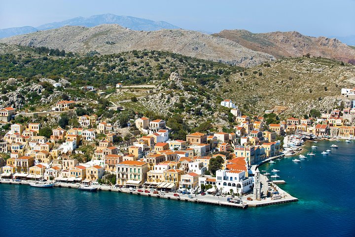 Boat Trip to Symi Island with swimming stop at St George Bay - Image 1