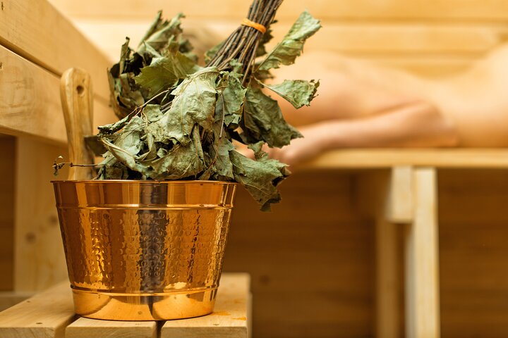 Private Eco Wood Burning Sauna Bathing including Massage with Eucalyptus Leaves  - Image 3
