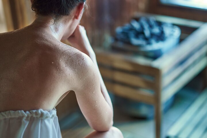 Private Eco Wood Burning Sauna Bathing including Massage with Eucalyptus Leaves  - Image 4
