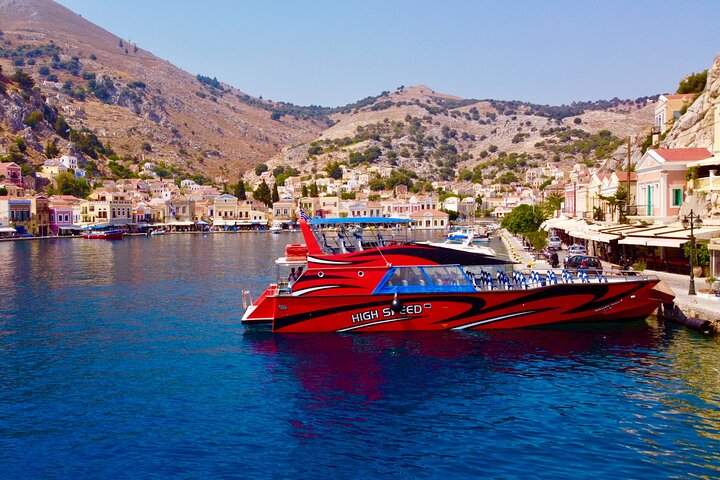  Rhodes Town Day Tour from Kolymbia in a High Speed Boat - Image 1