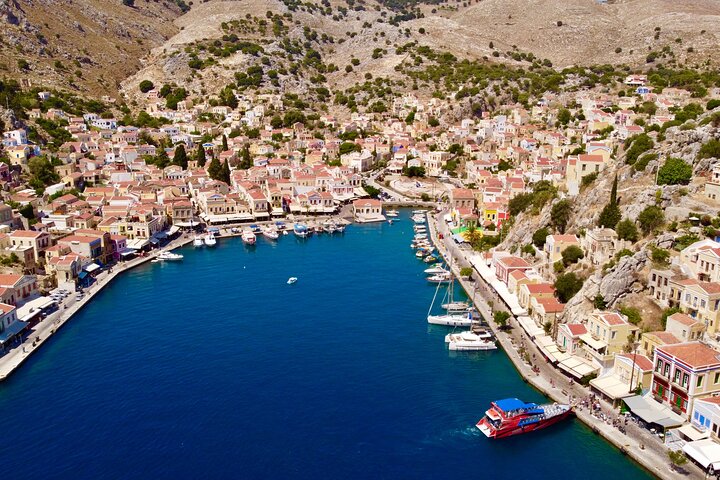Symi Boat Tour from Kolymbia with Swimming Stop in St Georges Bay - Image 1