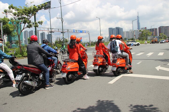 The Insider's Saigon With Female Ao Dai Riders Vespa 4,5 Hours - Image 2