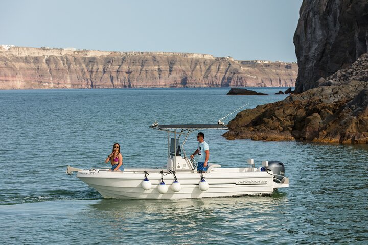  Full Day Boat Rental with License in Santorini  - Image 4