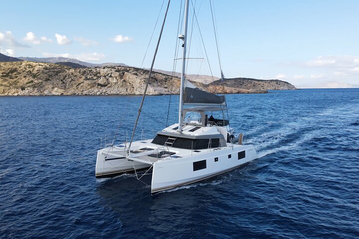  Full-Day Private Tour in Santorini by Luxury Catamaran - Image 1