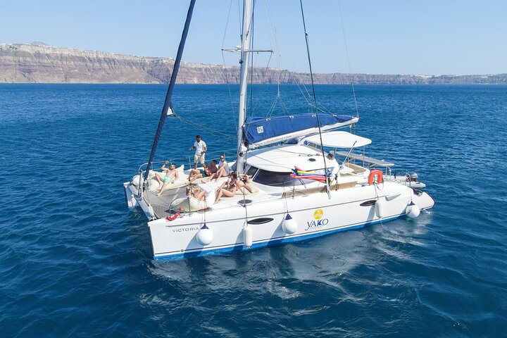 Full Day Santorini Catamaran Private Cruise with meal and transfer - Image 4