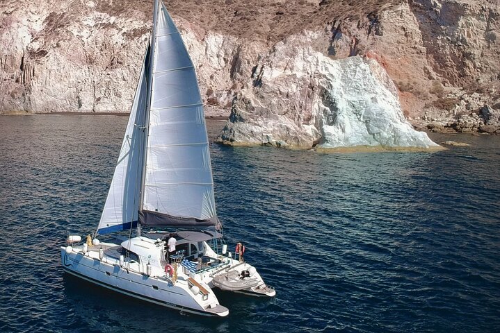 Infinity Blue Semi Private DayTime Cruise with meal in Santorini - Image 4