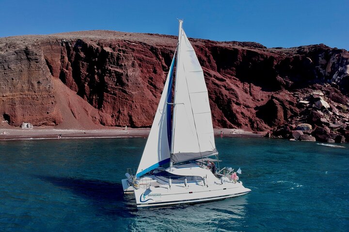 Infinity Blue Semi Private DayTime Cruise with meal in Santorini - Image 5