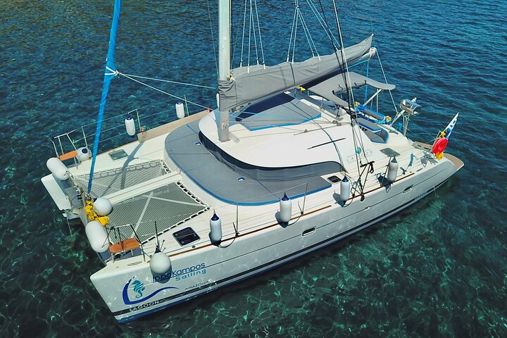 Infinity Blue Semi Private DayTime Cruise with meal in Santorini - Image 1