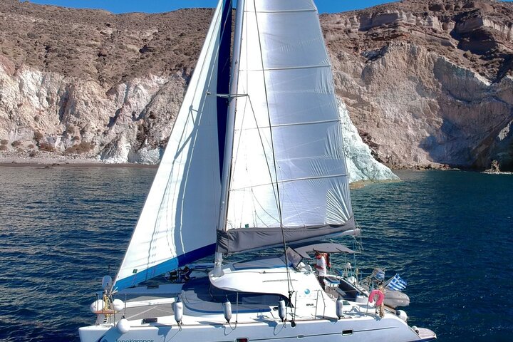 Infinity Blue Semi Private DayTime Cruise with meal in Santorini - Image 3