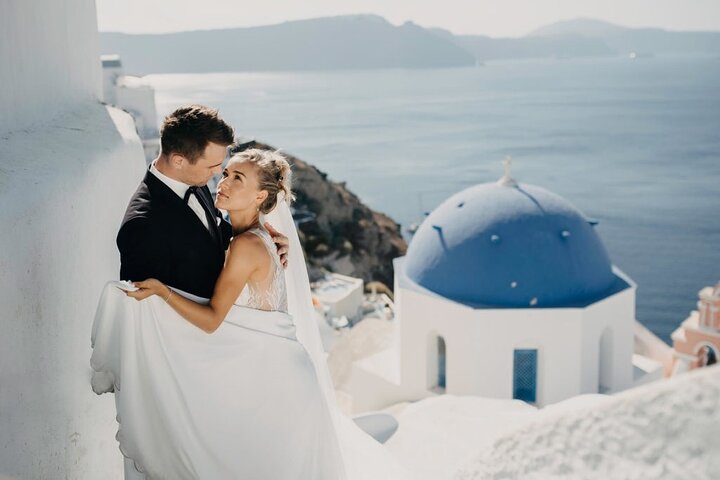 Mariposa Santorini Renewal of Vows  - Image 3