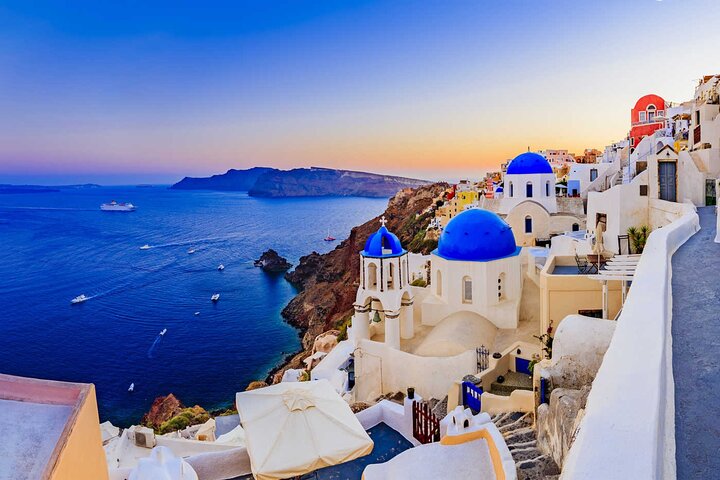 Private All-day Santorini Tour with Archeology and Wine Tasting - Image 1