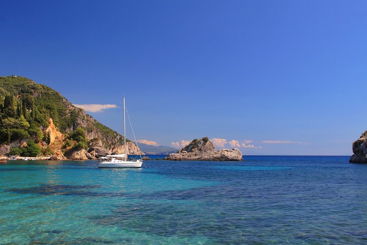 Private Full Day Trip from Santorini on a Catamaran  - Image 1