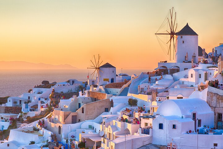 Private Santorini Sunset, Highlights & Wine Shore Excursion - Image 1