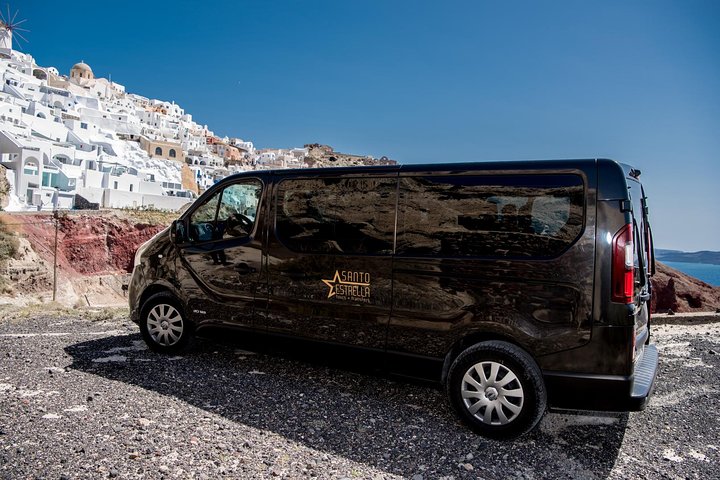 Private Transfer via Lux 8seats Minivan - Santorini Port to Santorini Anywhere - Image 3