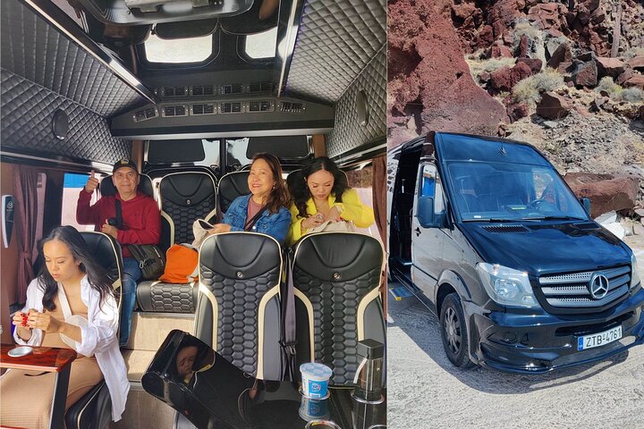 Private Transfer via Lux 8seats Minivan - Santorini Port to Santorini Anywhere - Image 2
