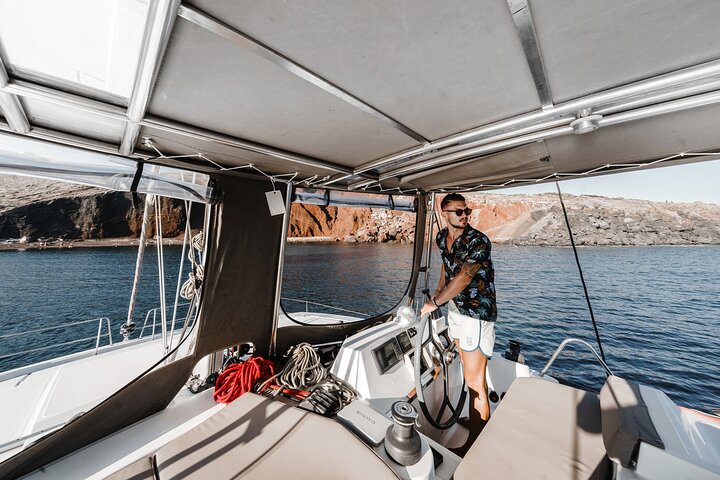 Santorini Luxury Catamaran Private Cruise - Image 5