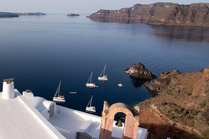 Shared Golden Sunset Trip of Santorini via Hot Springs & White Beach - Image 1