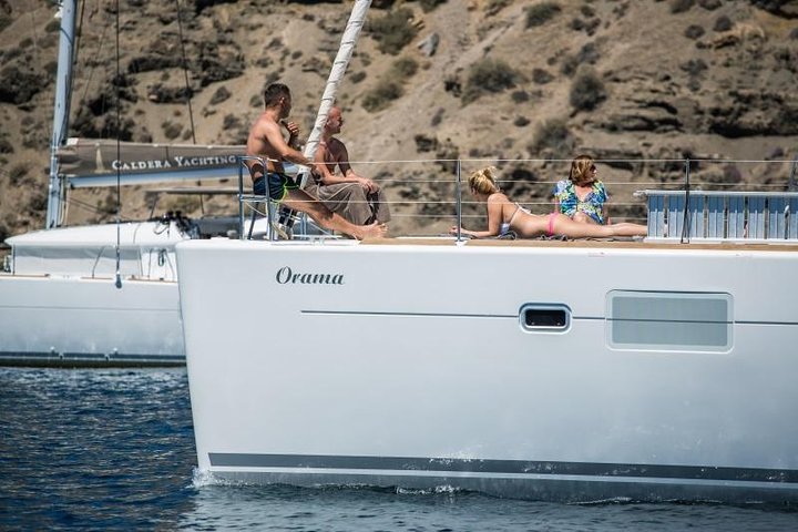 Shared Golden Sunset Trip of Santorini via Hot Springs & White Beach - Image 2