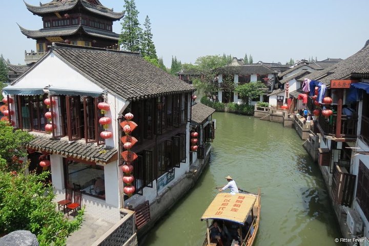 Private Full Day Tour: Zhujiajiao Ancient Water Town with Best of Shanghai - Image 1