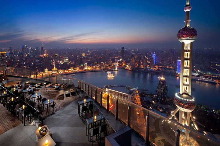 Shanghai Authentic Dinner and Night River Cruise with Rooftop Bar Hopping Option - Image 1