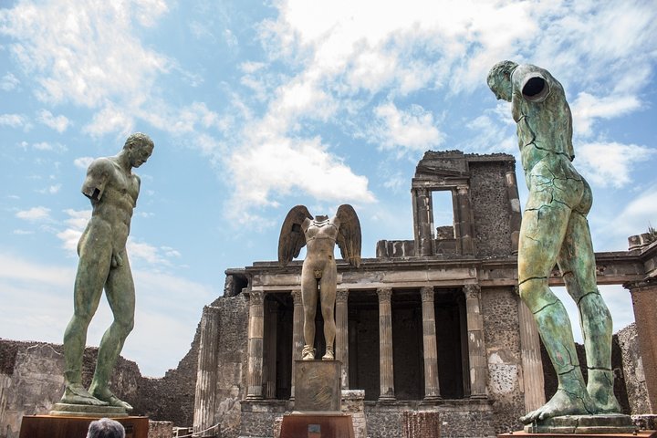 One Day Private Tour to Pompeii and/or Herculaneum and stop at the winery - Image 1