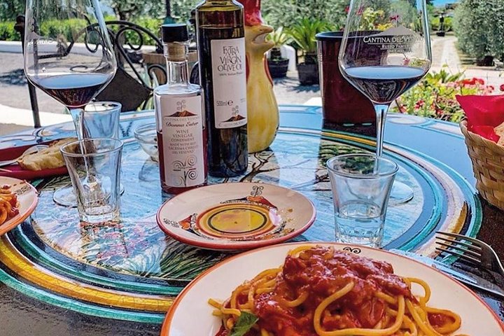 Tour of Pompeii with tour guide plus wine testing and lunch in a winery Vesuvius - Image 4