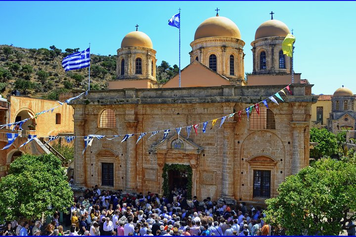 Agia Triada Monastery-Stavros beach-Venizelos Graves - Half Day Private Tour - Image 1