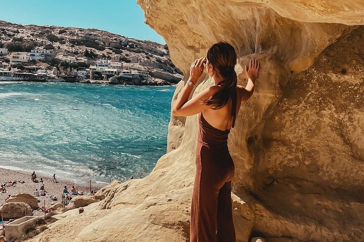 Ancient Palaces with Minoan Wine Routes & Iconic Matala Beach from Chania - Image 1