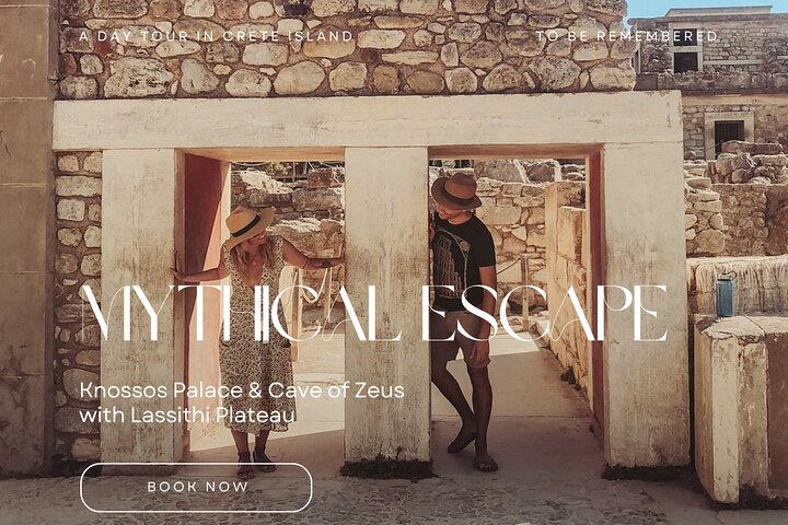 Mythical Escape: Cave of Zeus & Knossos Palace with Lassithi Plateau from Chania - Image 1