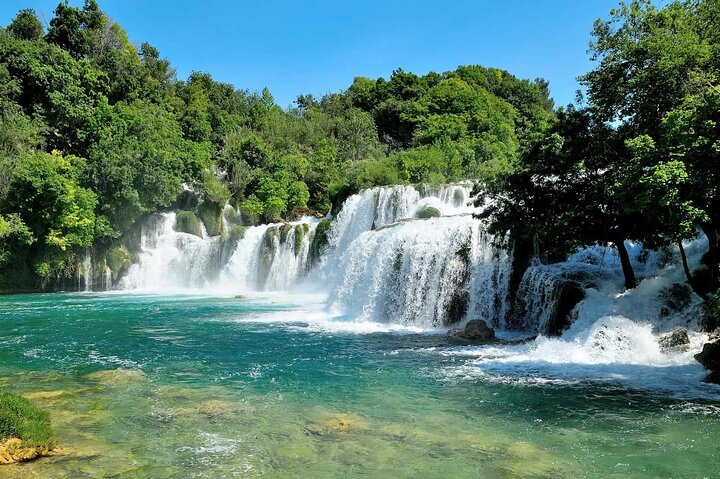 Private day tour to Krka, Primosten & Trogir with Mercedes Benz Vehicle - Image 1