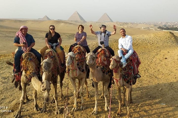 2 Hours a Camel ride at Sunset around the Pyramids, then the Sound & Light Show - Image 1