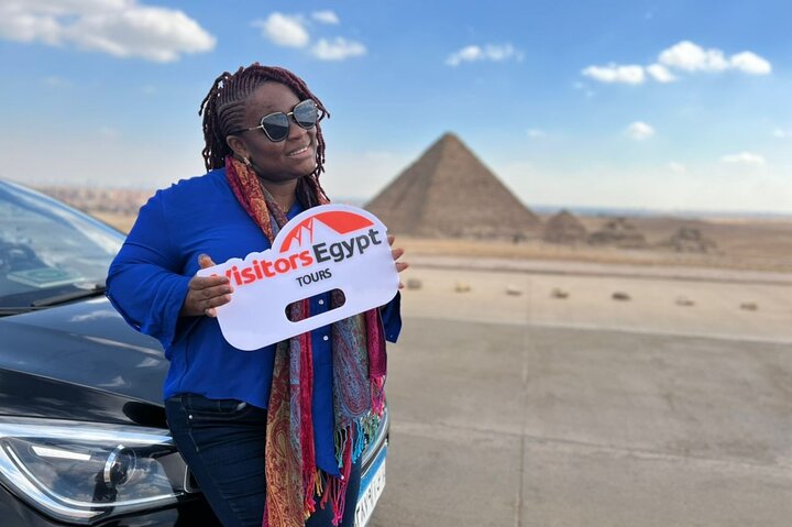 8-Hour Tour to The Pyramids, Sphinx, Museum, Bazaar, Includes Camel Ride + Lunch - Image 1