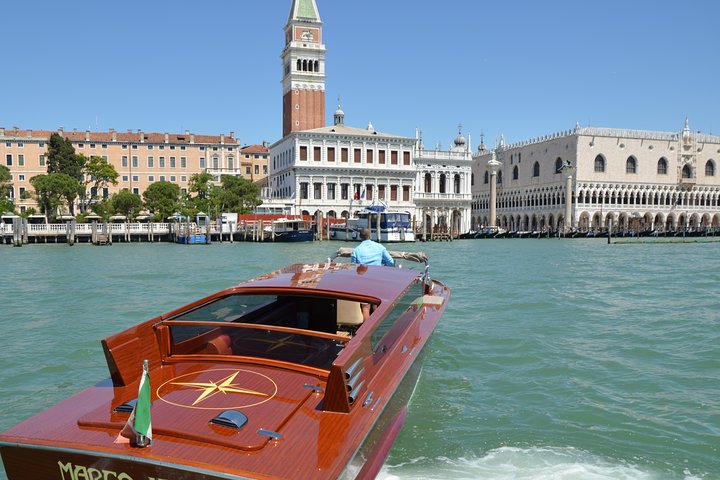Venice Sunset Experience with Private Luxury Boat and Bottle Prosecco - Image 1