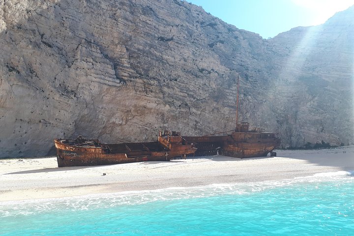 Small Group Tour Shipwreck Beach & Blue Caves (Land & Sea) - Image 1