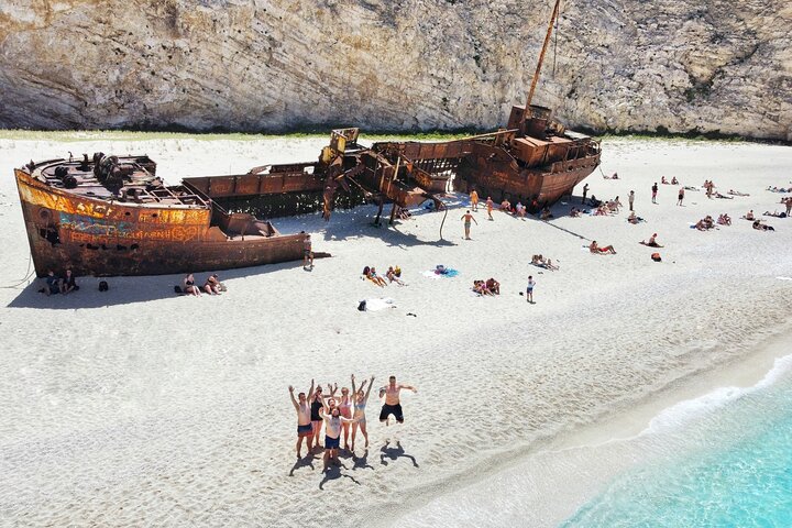 Zakynthos Half day tour Shipwreck beach Blue Caves by small boat - Image 1