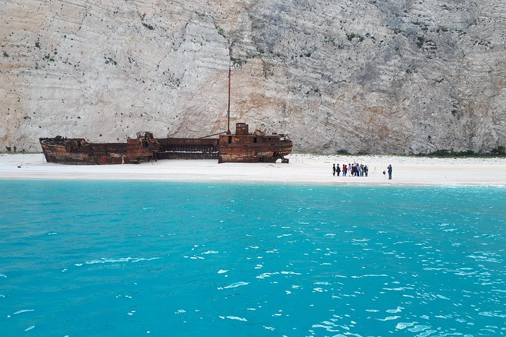 Zakynthos : One day small group tour to Navagio beach Blue Caves & top view  - Image 5