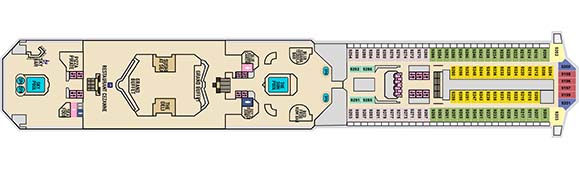 Carnival Conquest Deckplan 9