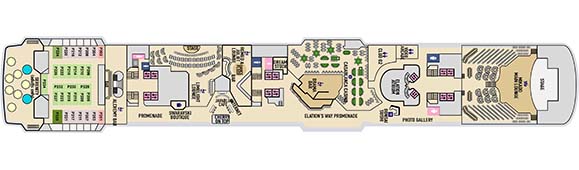 Carnival Elation Deckplan 9