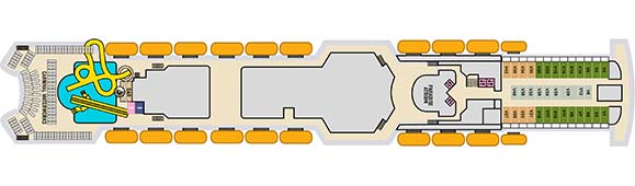 Carnival Paradise Deckplan 11