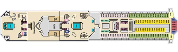 Carnival Sunrise Deckplan 9