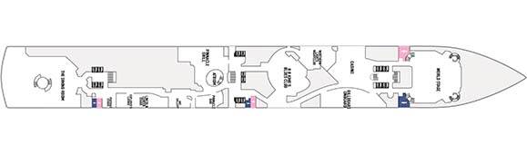 MS Noordam Deckplan 2