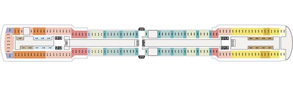 MS Noordam Deckplan 4